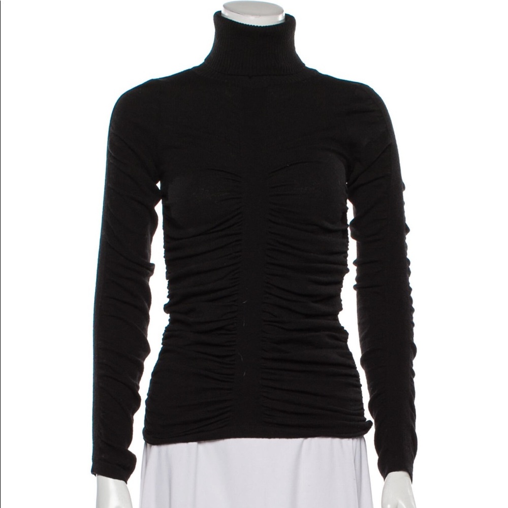 Dolce & Gabbana Wool Feel Black Turtleneck Sweater